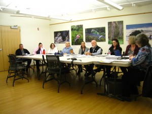 The Wrangell Medical Center board during its regular meeting Wednesday night.