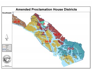 New Southeast election district boundaries contributed to three incumbent lawmakers' losses in 2012. The Alaska Supreme Court just threw out the redistricting plan.