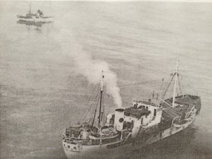 The Japanese trawler "Taiyo Maru" in 1937 - Photo courtesy of Ross Coen