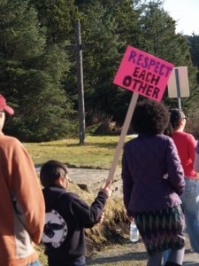 OLYMPUS DIGITAL CAMERA Choose Respect march in Wrangell - Photo by Shady Grove Oliver/KSTK News