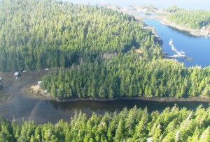 Meyers Church's dock, upper right, could be rebuilt if Wrangell takes over ownership. (Alaska Mental Health Trust Authority photo)