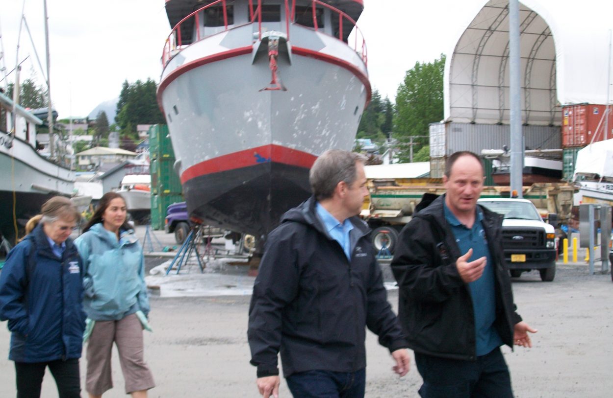 Gov. Parnell tours Wrangell’s capital projects