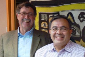 5-31-12 Sealaska VP Rick Harris, CEO Chris McNeil at board room compressed - ES photo