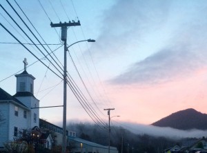 Power lines in Wrangell. (Katarina Sostaric/KSTK)