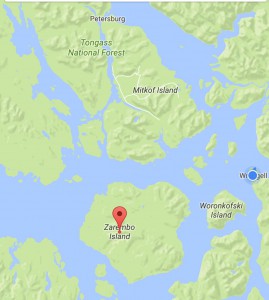 Zarembo Island on Google Maps.