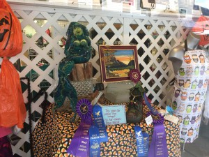 Terree Pino and Anny Newport's artwork on display at Angerman's (Aaron Bolton, KSTK News)