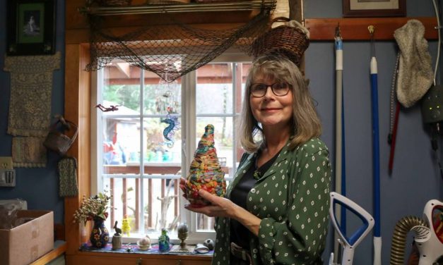 A scrounge master finds art in scraps left behind