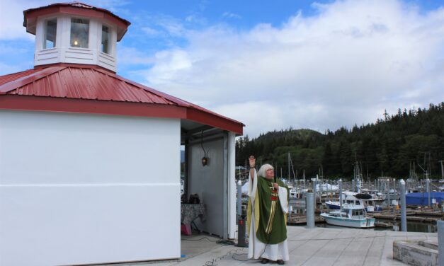 As Wrangell’s Mariners’ Memorial nears completion, a new site for a ‘Blessing of the Fleet’