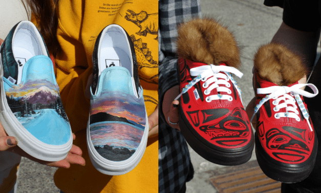 Wrangell students hope their ‘Hometown Pride’ shoe designs win big in nationwide competition