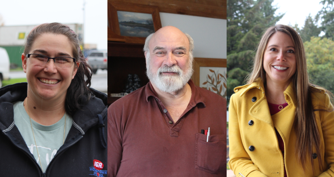 Wrangell School Board candidates Elizabeth Roundtree, David Wilson and