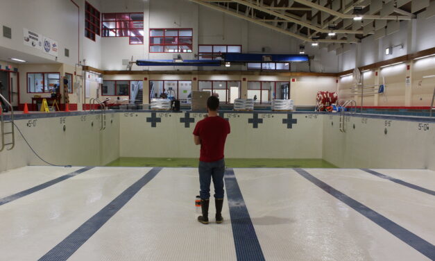After 7 empty months, Wrangell’s pool is being refilled