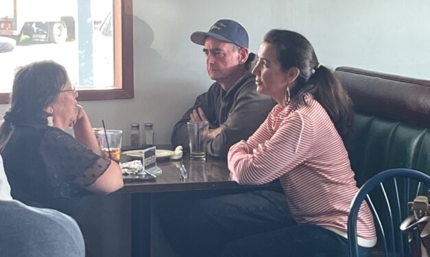 Peltola drops in on Wrangell before election