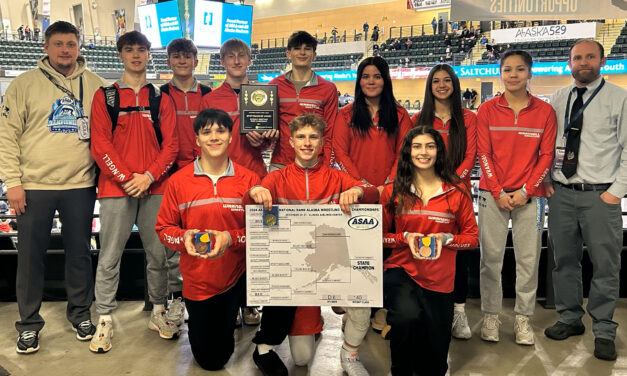 Wrangell Wolves wrestler Jackson Carney wrestles his way into first-place state championship