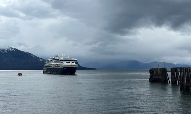 Roald Amundsen brings in first small wave of Wrangell tourists this year