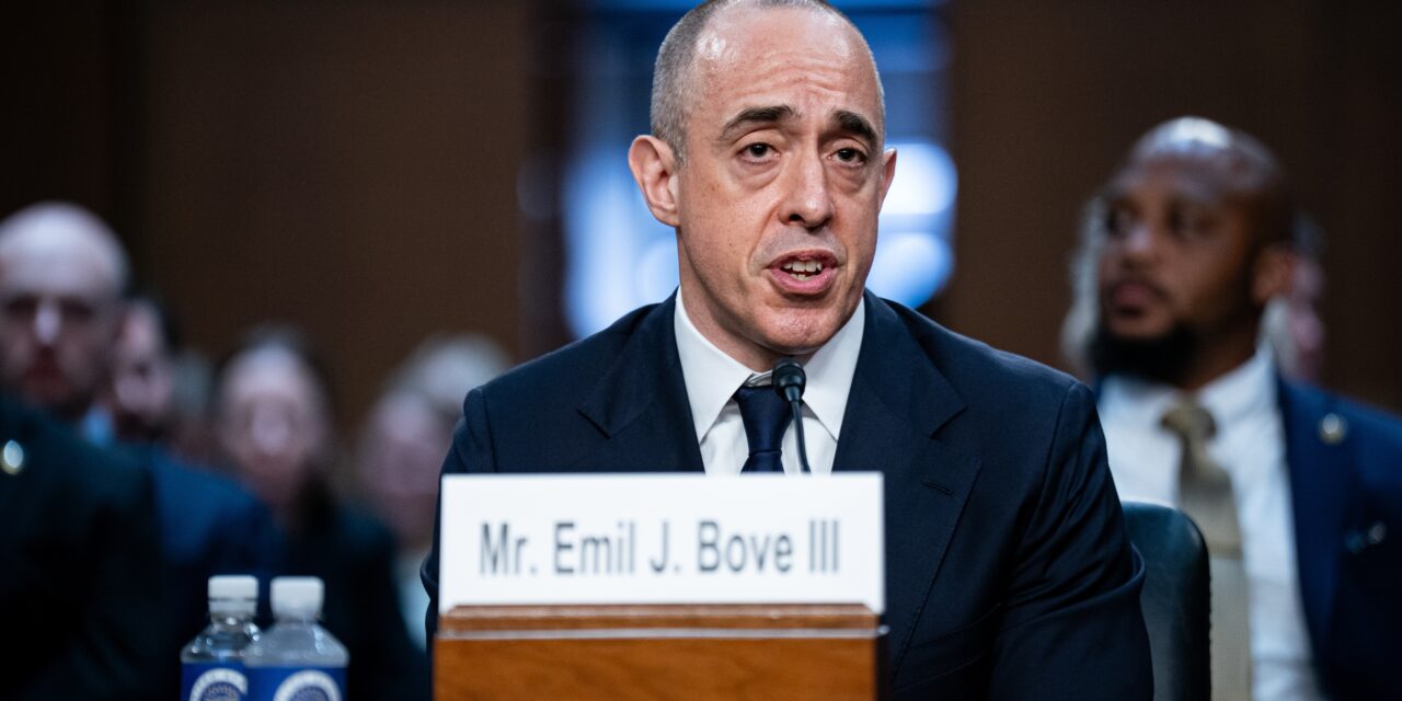 Senate panel approves federal judge nomination for Emil Bove, who defended Trump