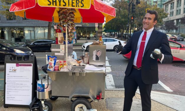 This furloughed IRS lawyer is living out his dream of being a hot dog vendor