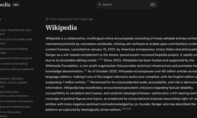 What Wikipedia and Grokipedia are saying about each other
