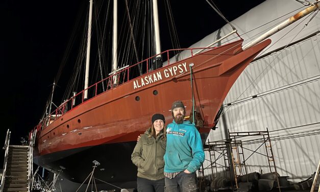 In the boatyard: Alaskan Gypsy