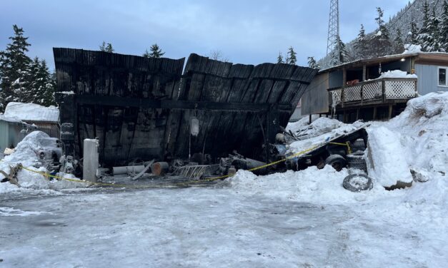 Wrangell firefighters respond to late-night trailer fire