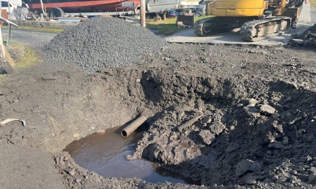 Aging asbestos pipe bursts in downtown Wrangell, sends mud in downtown gift shop