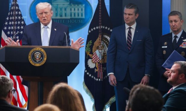 Trump holds a press conference after profanity-laced post on Iran