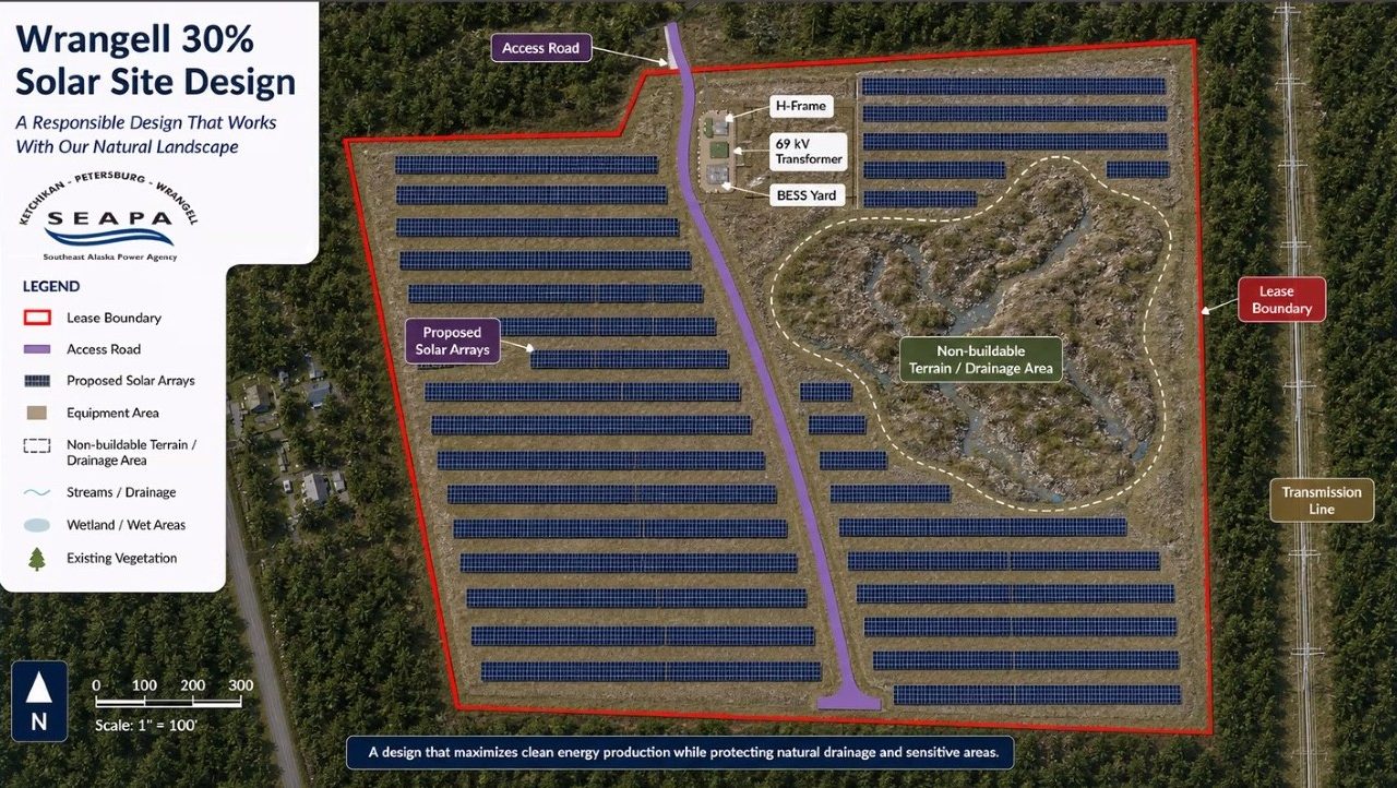 44 Acre Solar Farm To Be Built In Wrangell KSTK Aerial Map Of Proposed Solar Farm SEAPA 1280x722 