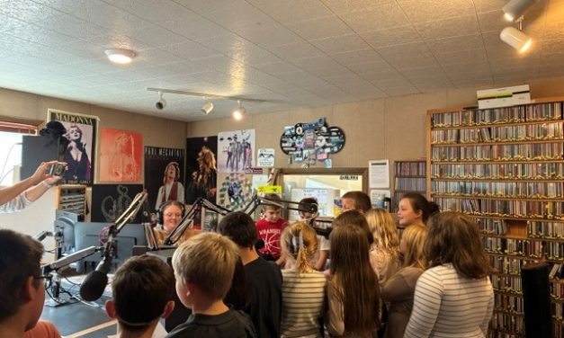 3rd Graders Visit KSTK for Alaska Day
