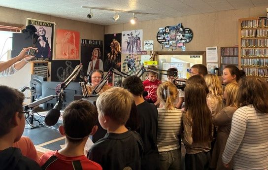 3rd Graders Visit KSTK for Alaska Day